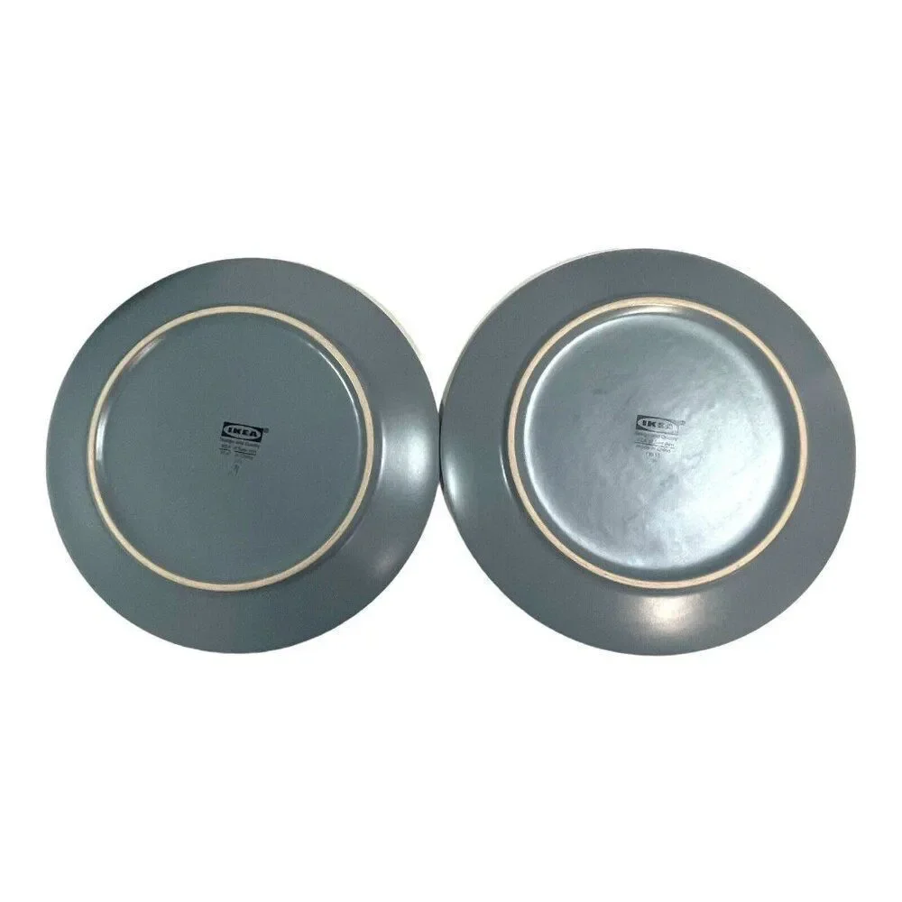 Set of 2 Ikea Sweden Matte Finish Blue Gray 8